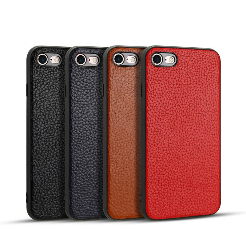 iPhone 8 / 7 Hülle aus echtem Litschi-Leder