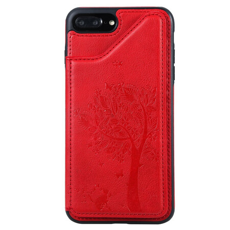 iPhone Cover 8 Plus / 7 Plus Kartenhalter Halter Druck Katze