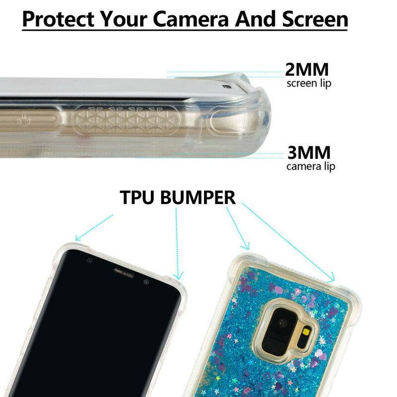 Samsung Galaxy S9 Glitter Premium Cover