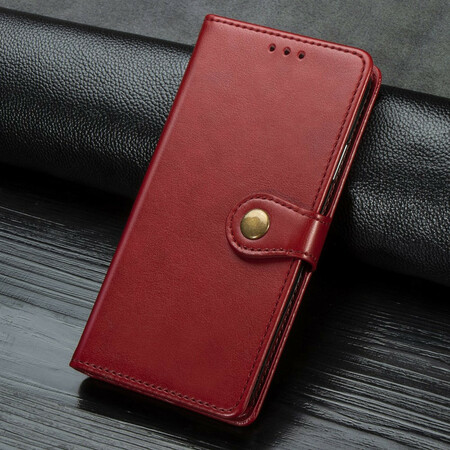 Samsung Galaxy S9 Hülle aus Kunstleder mit Vintage-Verschluss