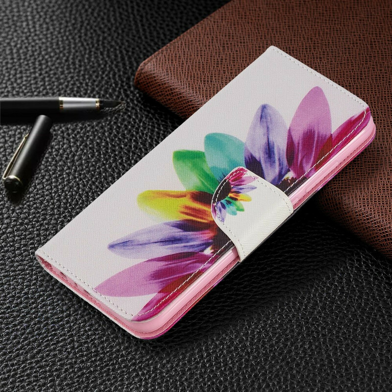Xiaomi Redmi Note 8 Hülle Aquarell Blume