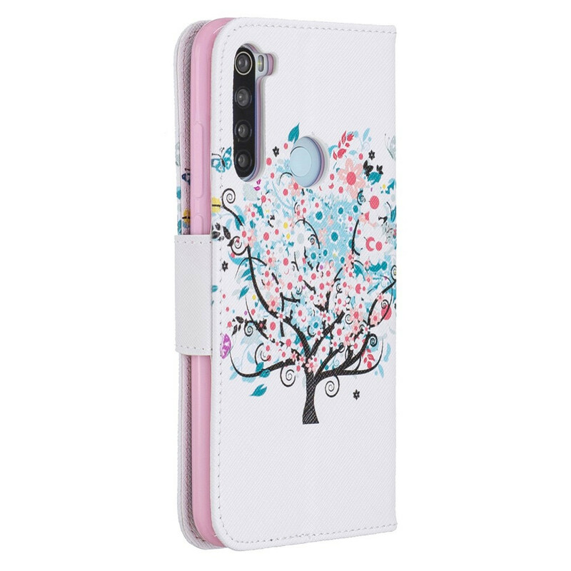 Xiaomi Redmi Note 8 Flowered Tree Hülle
