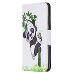Xiaomi Redmi Note 8 Hülle Panda auf Bambus