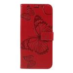 Huawei P Smart Z / Honor 9X Hülle Riesige Schmetterlinge mit Riemen