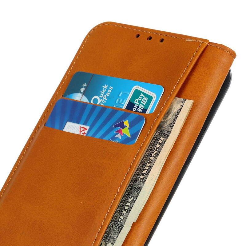 Flip Cover Xiaomi Redmi Note 8 Spaltleder Klassisch