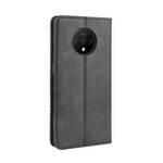  Flip Cover OnePlus 7T Vintage Stylished Leather Effect