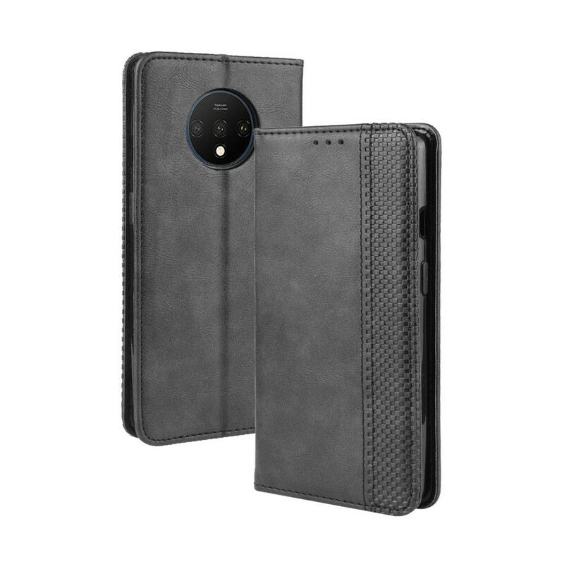  Flip Cover OnePlus 7T Vintage Stylished Leather Effect