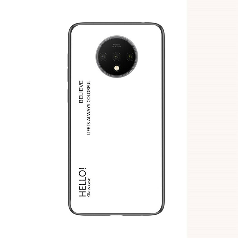 OnePlus 7T Panzerglas Cover Hello