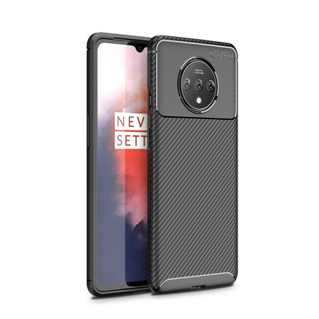 OnePlus 7T Flexible Kohlefaser Texture Cover