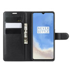 Hülle OnePlus 7T Style Litschi Premium-Leder