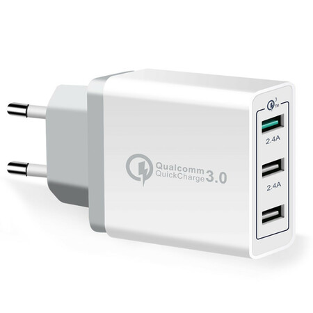 USB-Schnellladeadapter mit 3 Anschlüssen