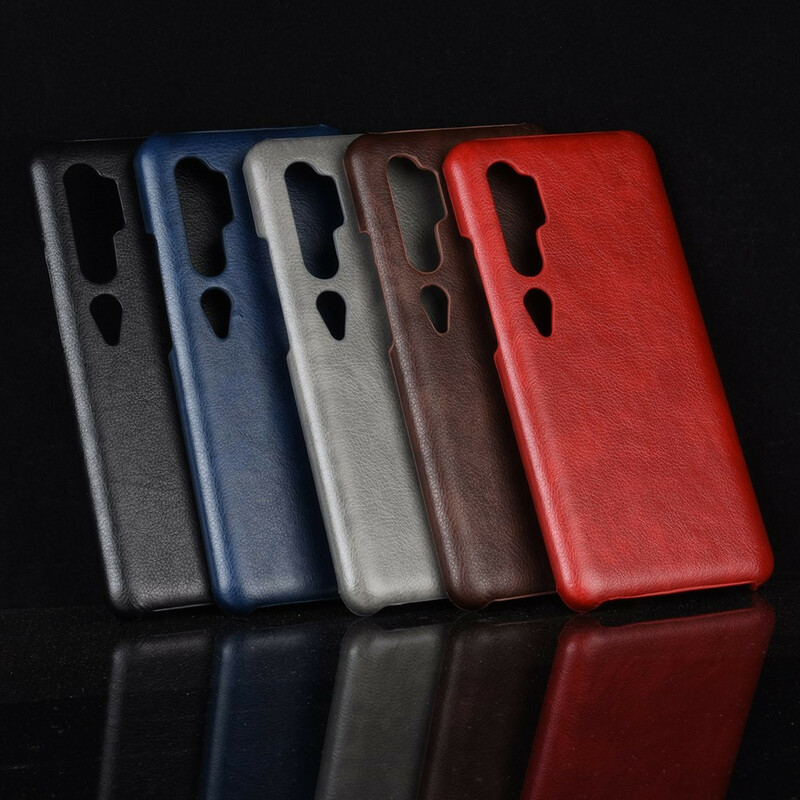 Xiaomi Mi Note 10 Hülle in Lederoptik Litschi Performance