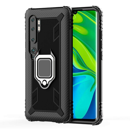 Xiaomi Mi Note 10 Ring und Kohlefaser Cover