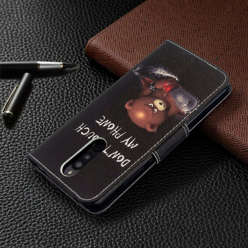 Xiaomi Redmi 8 Tasche Gefährlicher Bär