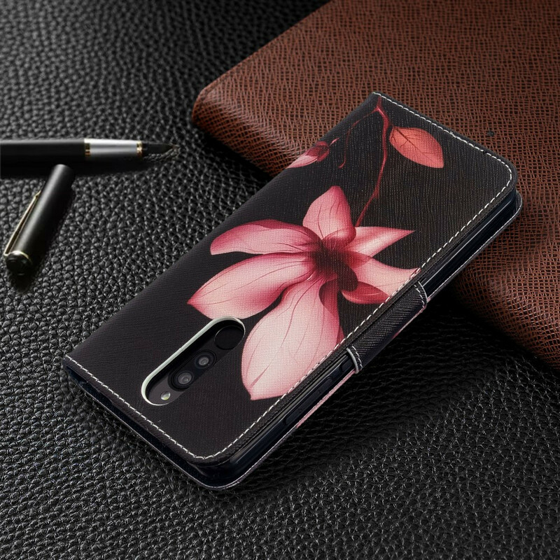 Xiaomi Redmi 8 Blume Rosa Tasche