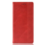 Flip Cover Xiaomi Redmi 8 Vintage-Leder-Effekt Stilisiert