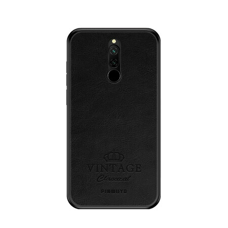 Xiaomi Redmi 8 Vintage-Leder-Effekt Cover PINWUYO