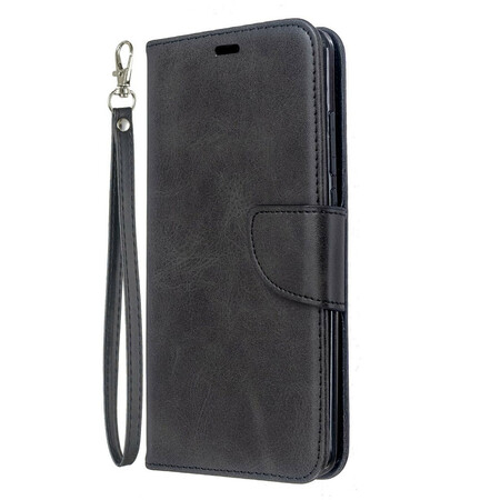Xiaomi Redmi 8 Buntleder-Effekt Tasche mit Riemen