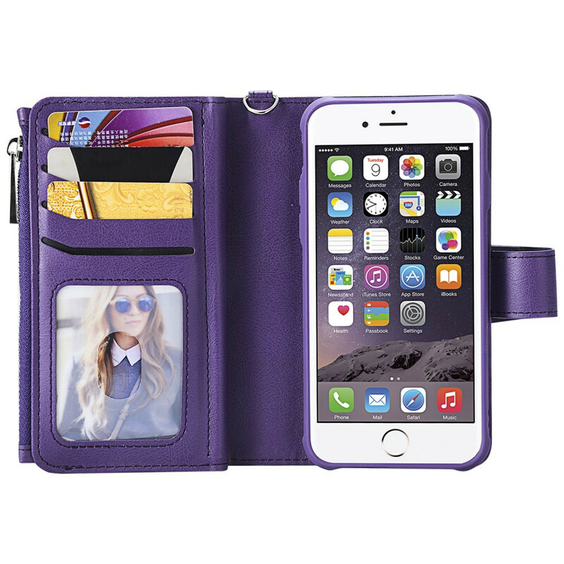 iPhone 8 / 7 / 6S / 6 Hülle abnehmbar Brieftasche