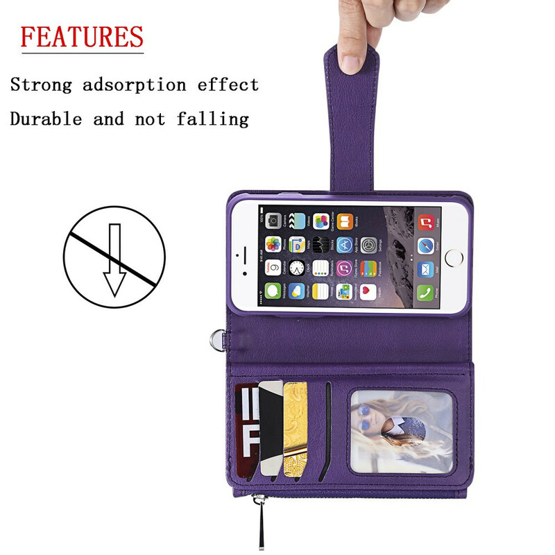 iPhone 8 / 7 / 6S / 6 Hülle abnehmbar Brieftasche