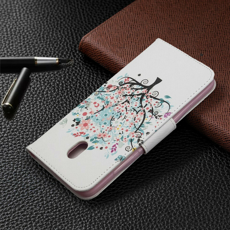 Xiaomi Redmi 8A Flowered Tree Tasche