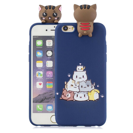 iPhone 6/6S Hülle 3D-Katzen