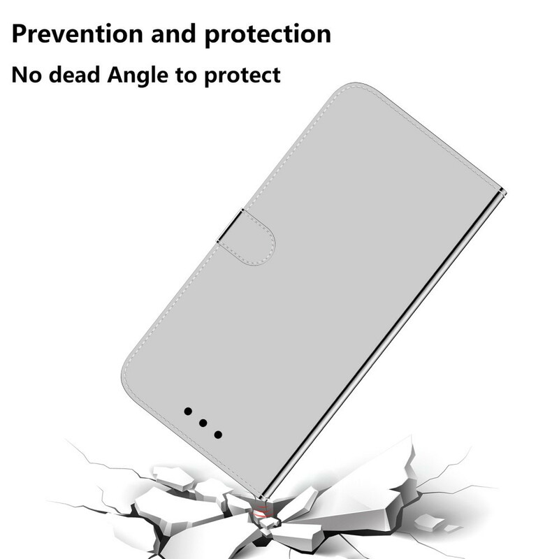Hülle Xiaomi Redmi 8A Kunstleder Cover Spiegel