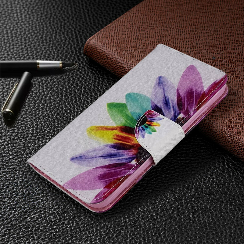 Xiaomi Redmi Note 8T Hülle Aquarell Blume