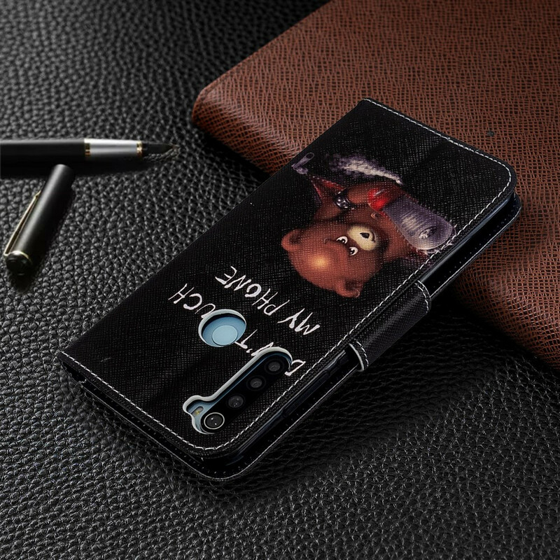 Xiaomi Redmi Note 8T Tasche Gefährlicher Bär