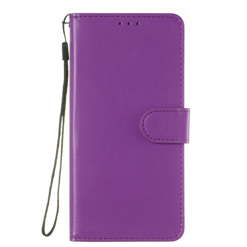 iPhone 6/6S Hülle mit Riemen in Pure Color Lederoptik