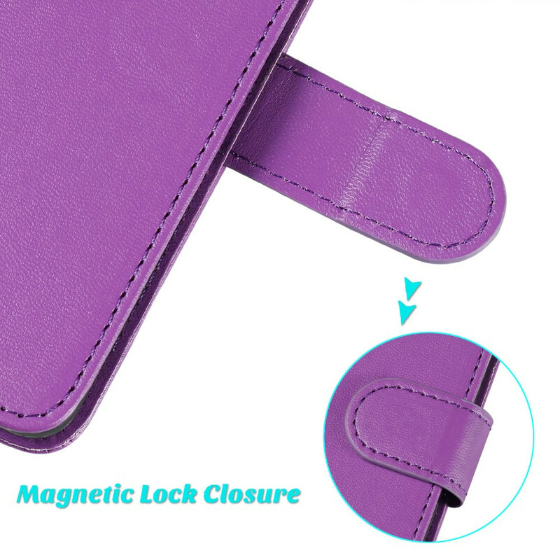 iPhone 6/6S Hülle mit Riemen in Pure Color Lederoptik