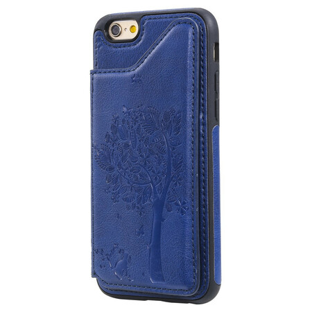 iPhone 6/6S Cover Kartenhalter Halter Druck Katze