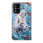 Samsung Galaxy A51 Tiger im Wasser Hülle
