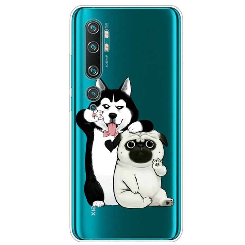 Xiaomi Mi Note 10 Cover Lustige Hunde