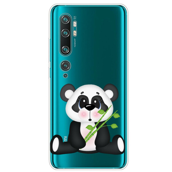 Xiaomi Mi Note 10 Transparent Trauriger Panda Cover