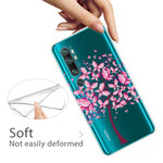 Hülle Xiaomi Mi Note 10 Top Baum Rosa