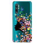 Xiaomi Mi Note 10 Cover Hübscher Blumenkopf