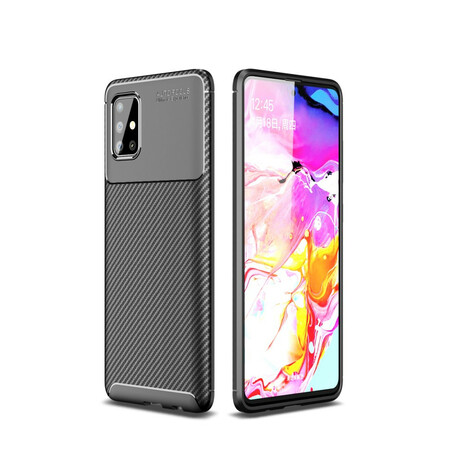 Samsung Galaxy A51Texture Flexible Kohlefaser Cover