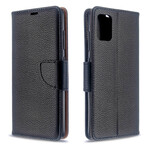 Hülle Samsung Galaxy A51 Litschi Oblique Klappe