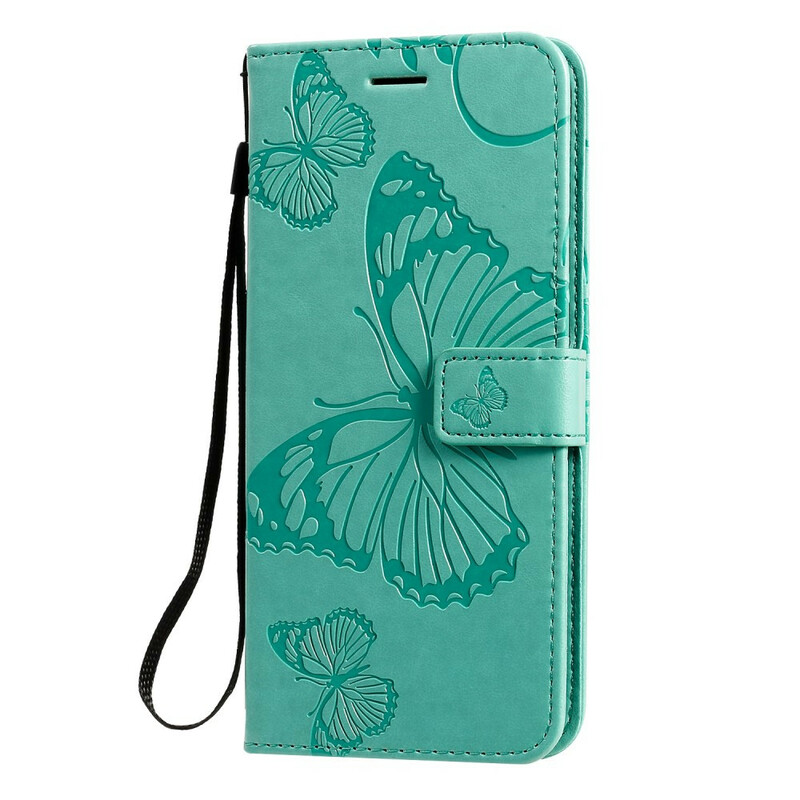 Xiaomi Redmi Note 8T Hülle Riesige Schmetterlinge mit Riemen