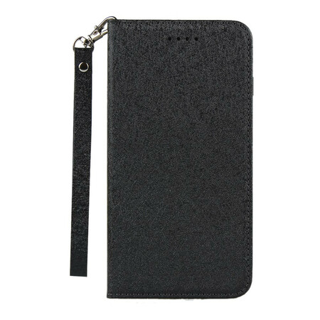 Flip Cover iPhone 8 Plus / 7 Plus Style Weiches Leder mit Riemen