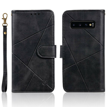 Hülle Samsung Galaxy S10 Kunstleder Rauten