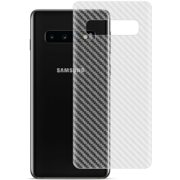 Rückseitenschutzfolie für Samsung Galaxy S10 Carbon Style IMAK