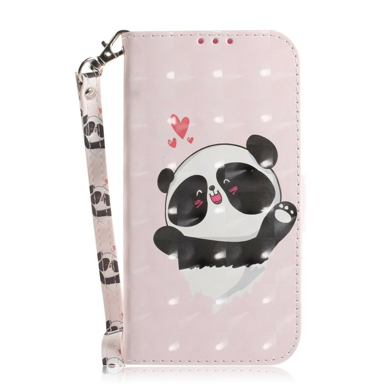 Huawei P Smart 2019 Panda Love Tasche mit Riemen