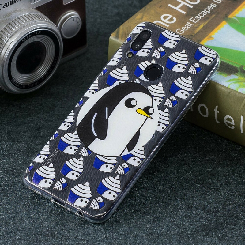 Huawei P Smart 2019 Transparent Pinguin Cover