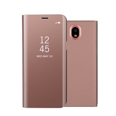 View Cover Samsung Galaxy J7 2017 Spiegel Und Leder-Effekt