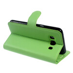 Hülle Samsung Galaxy J5 2016 Kunstleder Litchi