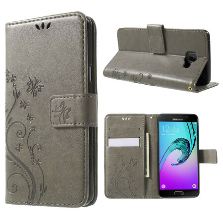 Hülle Samsung Galaxy A5 2016 Schmetterlinge und Blumen