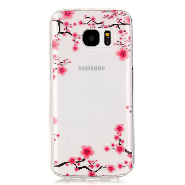 Samsung Galaxy S7 Hülle Blumen Branches