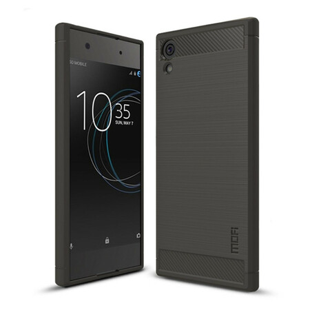 Sony Xperia XA1 Kohlefaser Cover Gebürstet IMAK